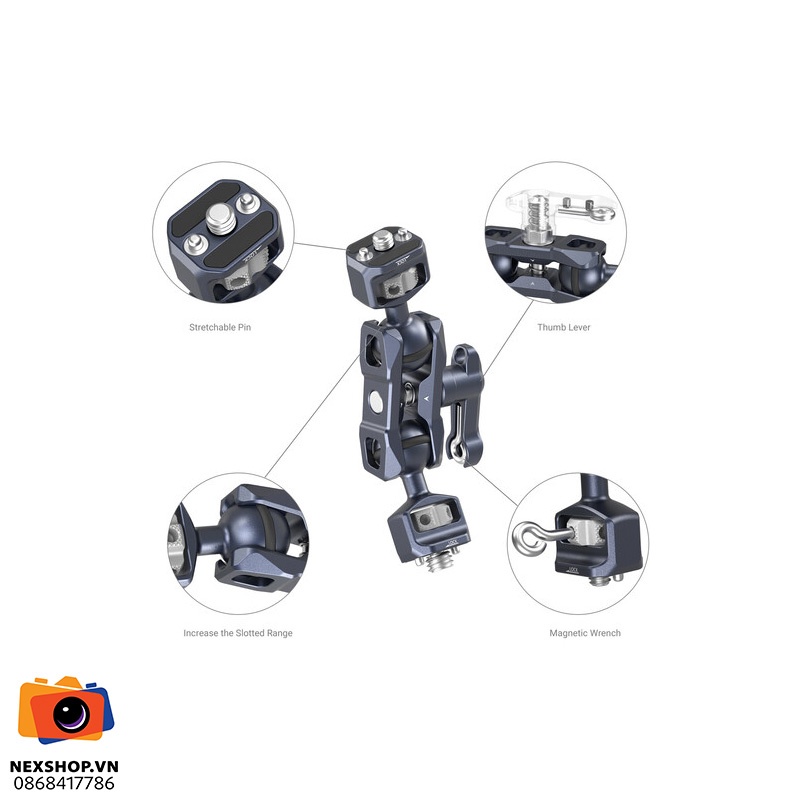 SMALLRIG Articulating Arm Dual Ball Heads 3874