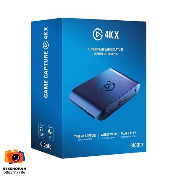 Thiết bị stream Elgato Game Capture Card 4K X | Hàng chính hãng