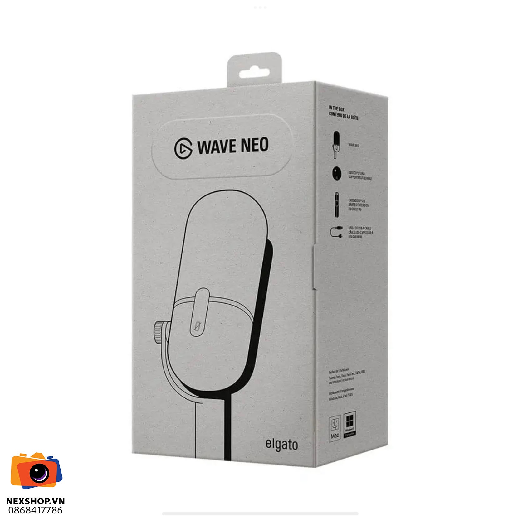 Microphone Elgato Wave Neo | Thiết kế hiện đại | Chính hãng - khả năng kết nối thiết bị