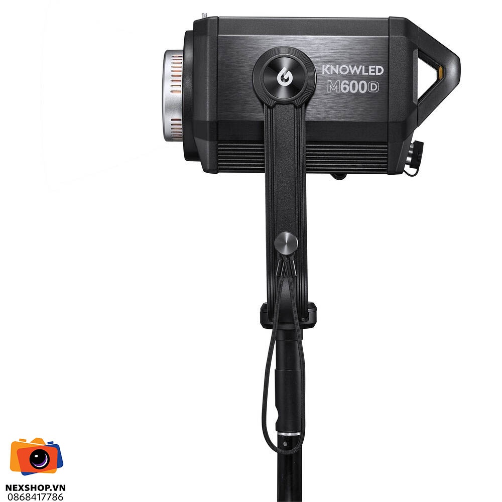 Đèn LED Godox M600D | Chính hãng, Công suất 600W - mặt sau và phụ kiện đi kèm