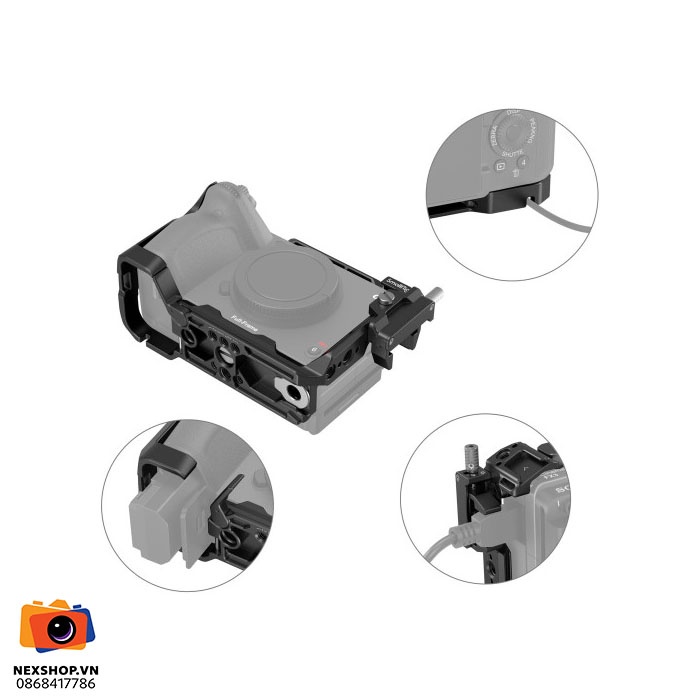 Cage 4183 cho Sony FX3/FX30 | Chính hãng, Bền Bỉ - mặt sau và phụ kiện đi kèm