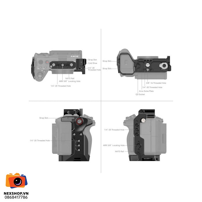 SMALLRIG Cage for Sony FX3/FX30 Camera 4183