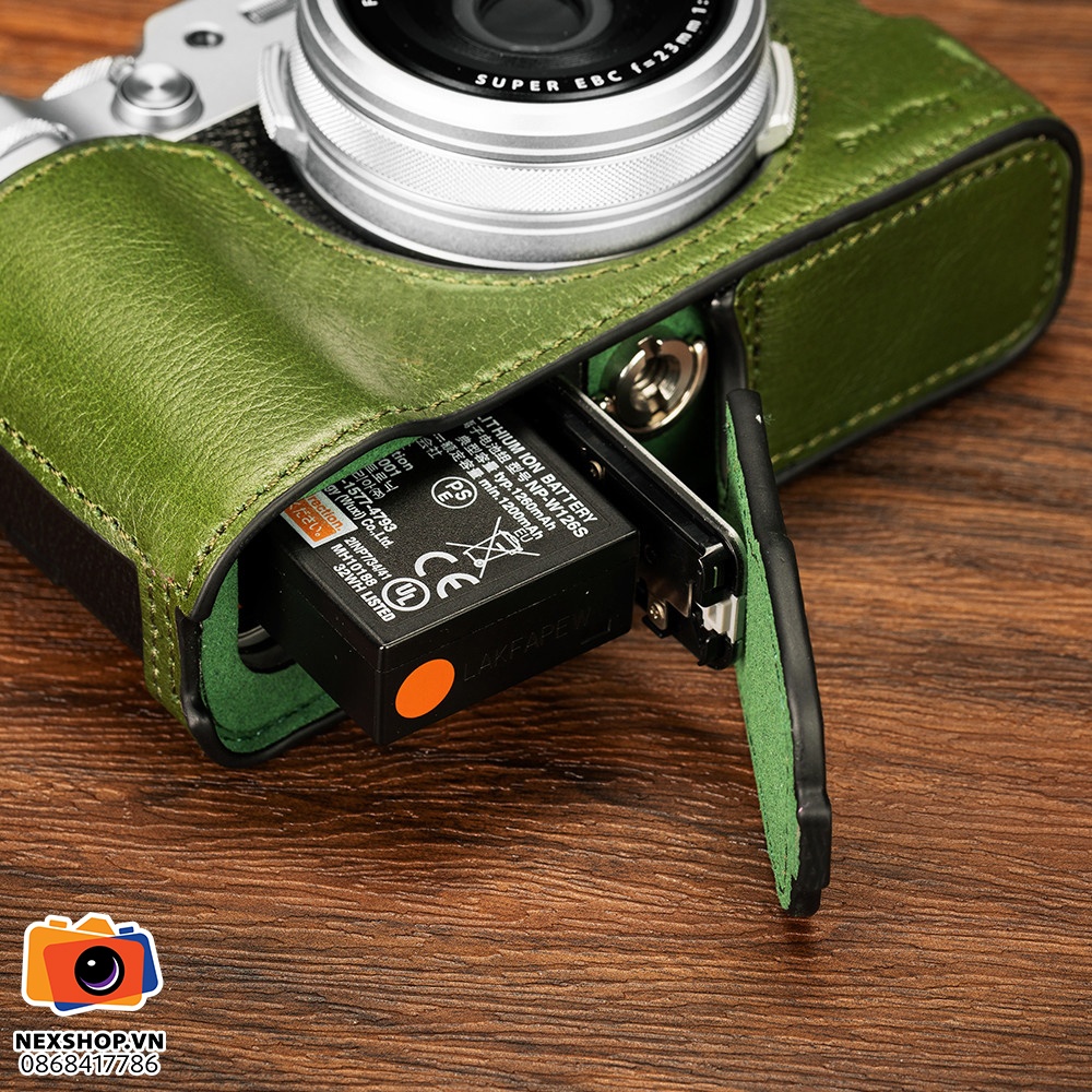 Bao da Leather Half Case Kit for FUJIFILM X100VI | Green