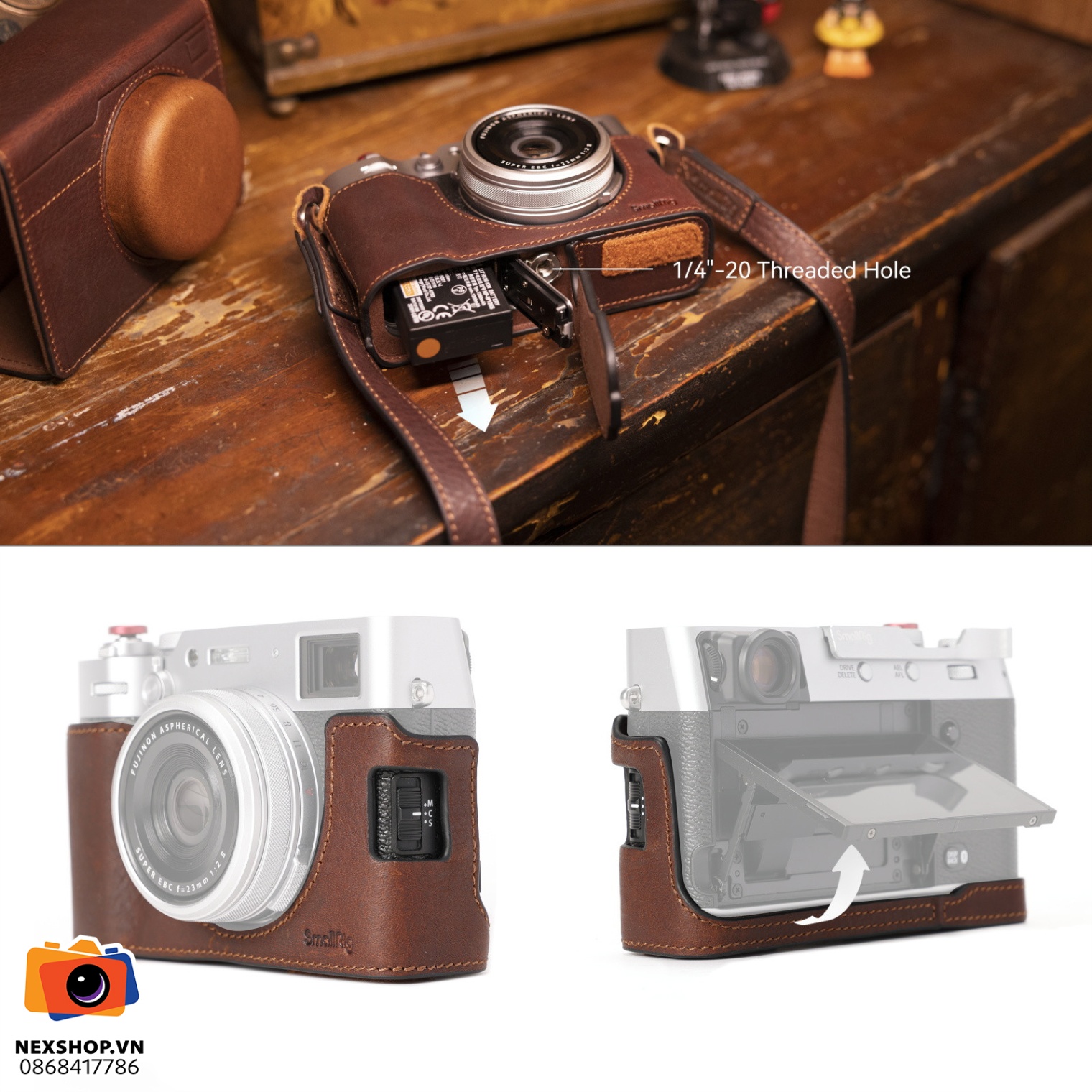 Bao da SmallRig Leather Case Kit for Fujifilm X100VI