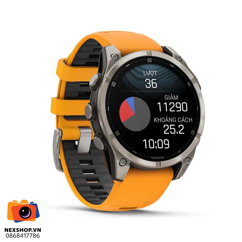 Đồng hồ thông minh Fenix 8 47mm AMOLED Sapphire | Chính hãng - khả năng kết nối thiết bị