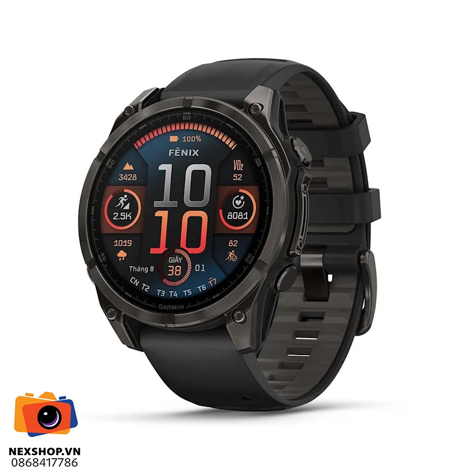 Đồng hồ thông minh fenix 8 47mm, AMOLED, Sapphire, Màu | Chính h — ảnh 1