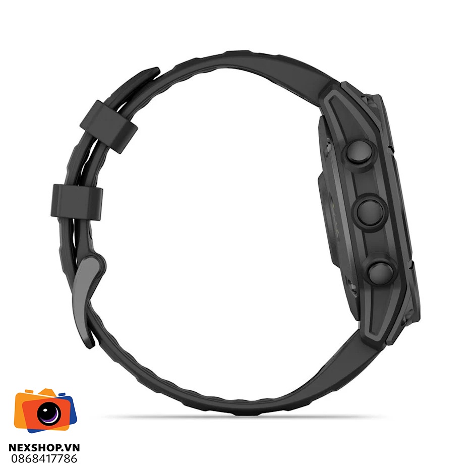 Đồng hồ thông minh Fenix E 47mm | Chính hãng | nexshop.vn - mặt sau và phụ kiện đi kèm