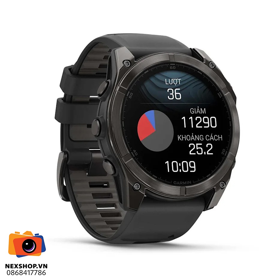 Đồng hồ thông minh Fenix 8 51mm, AMOLED, Sapphire, màu xám Carbon - khả năng kết nối thiết bị