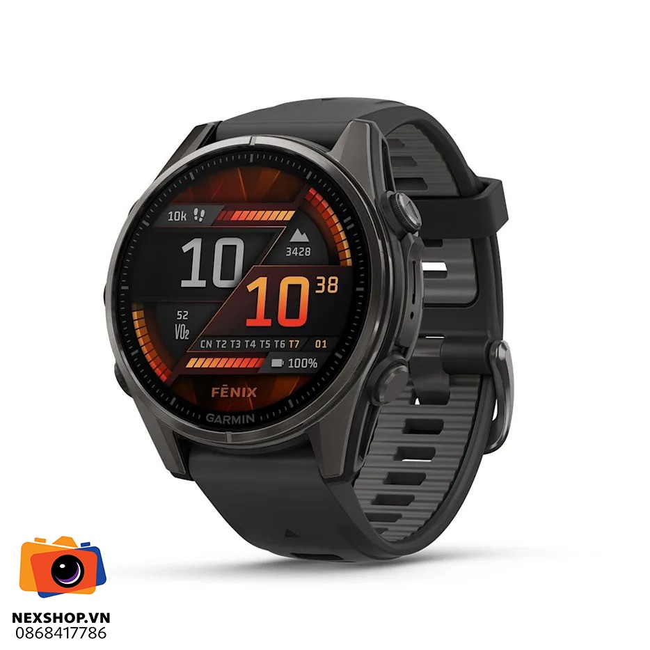 Đồng hồ thông minh Fenix 8 43mm | Màn hình AMOLED, Sapphire | Chí - thiết kế và phụ kiện