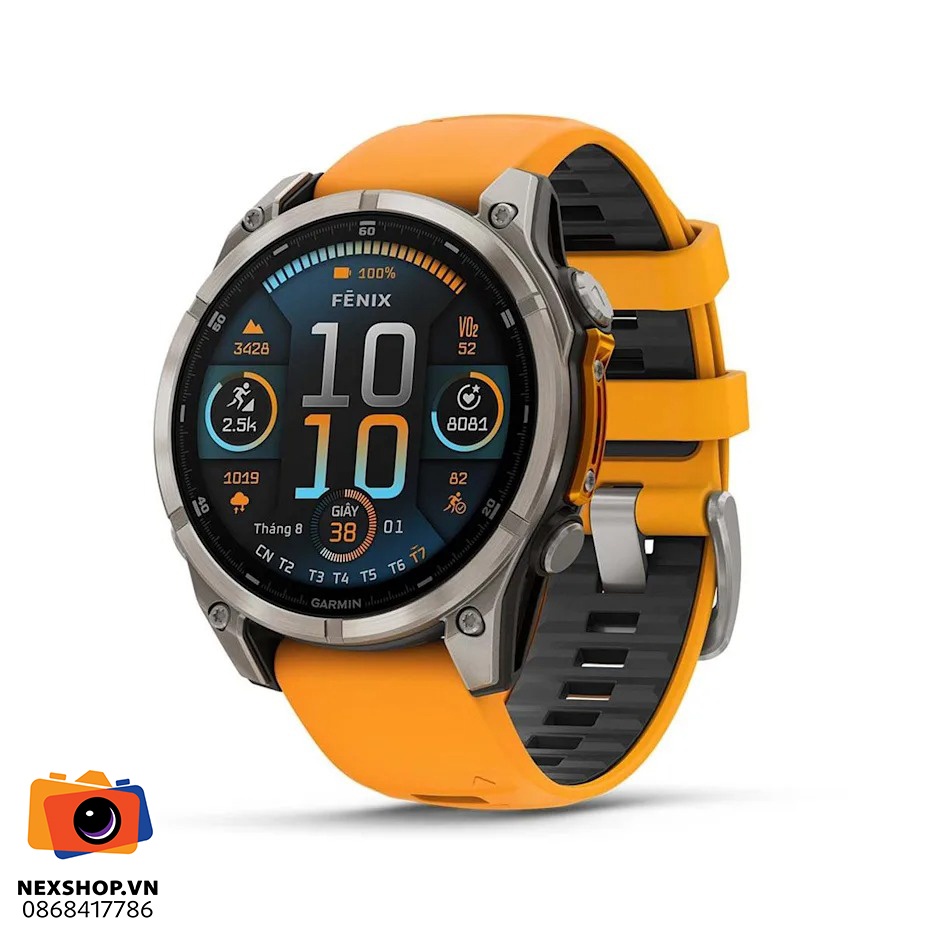 Đồng hồ thông minh Fenix 8 47mm AMOLED Sapphire | Chính hãng - thiết kế và phụ kiện