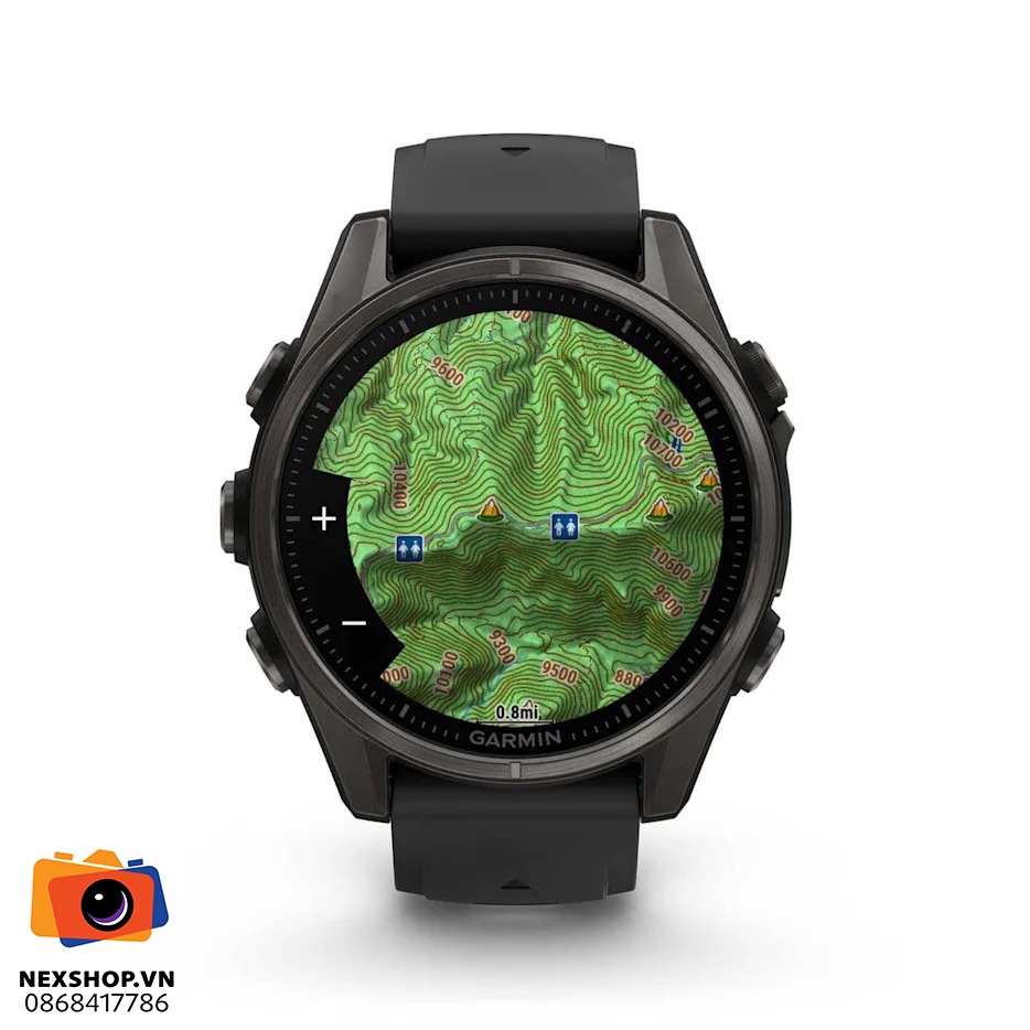 Đồng hồ thông minh Fenix 8 43mm | Màn hình AMOLED, Sapphire | Chí - cấu hình hộp sạc