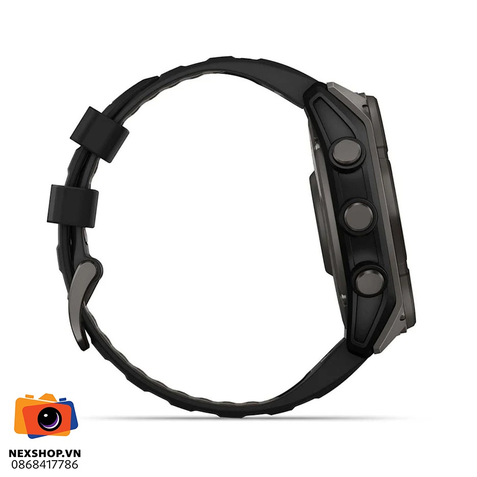 Đồng hồ thông minh Fenix 8 51mm, Sapphire | Chính hãng - mặt sau và phụ kiện đi kèm