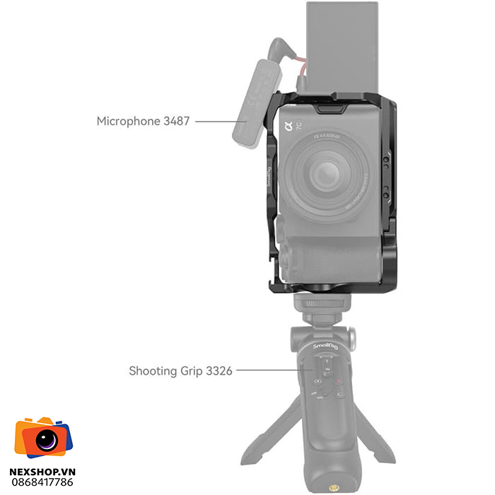 SMALLRIG Camera Cage Kit for Sony a7C II & 7CR 4422