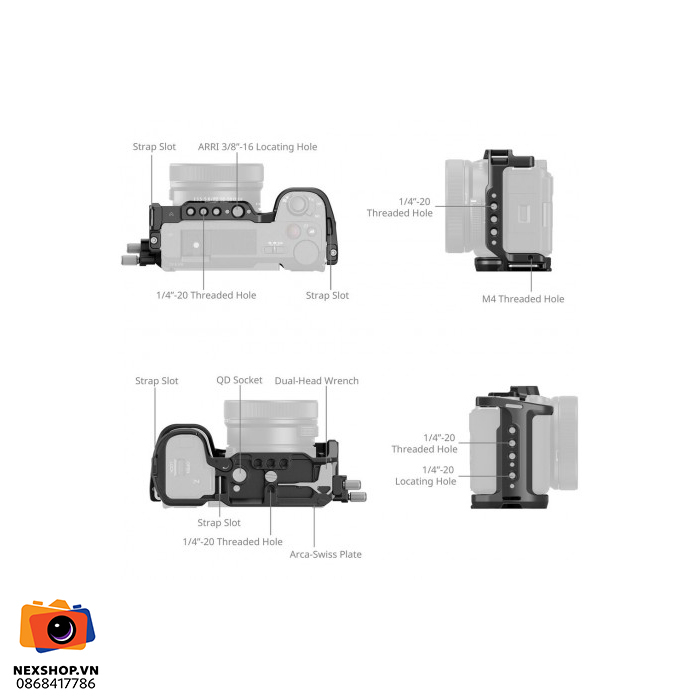 SmallRig Camera Cage Kit cho Sony ZV-E10 II (4867)