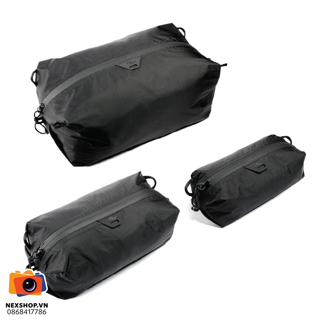 Túi Peak Design Ultralight Mesh Packing Cube Bundle XXS-XS-S - Đen