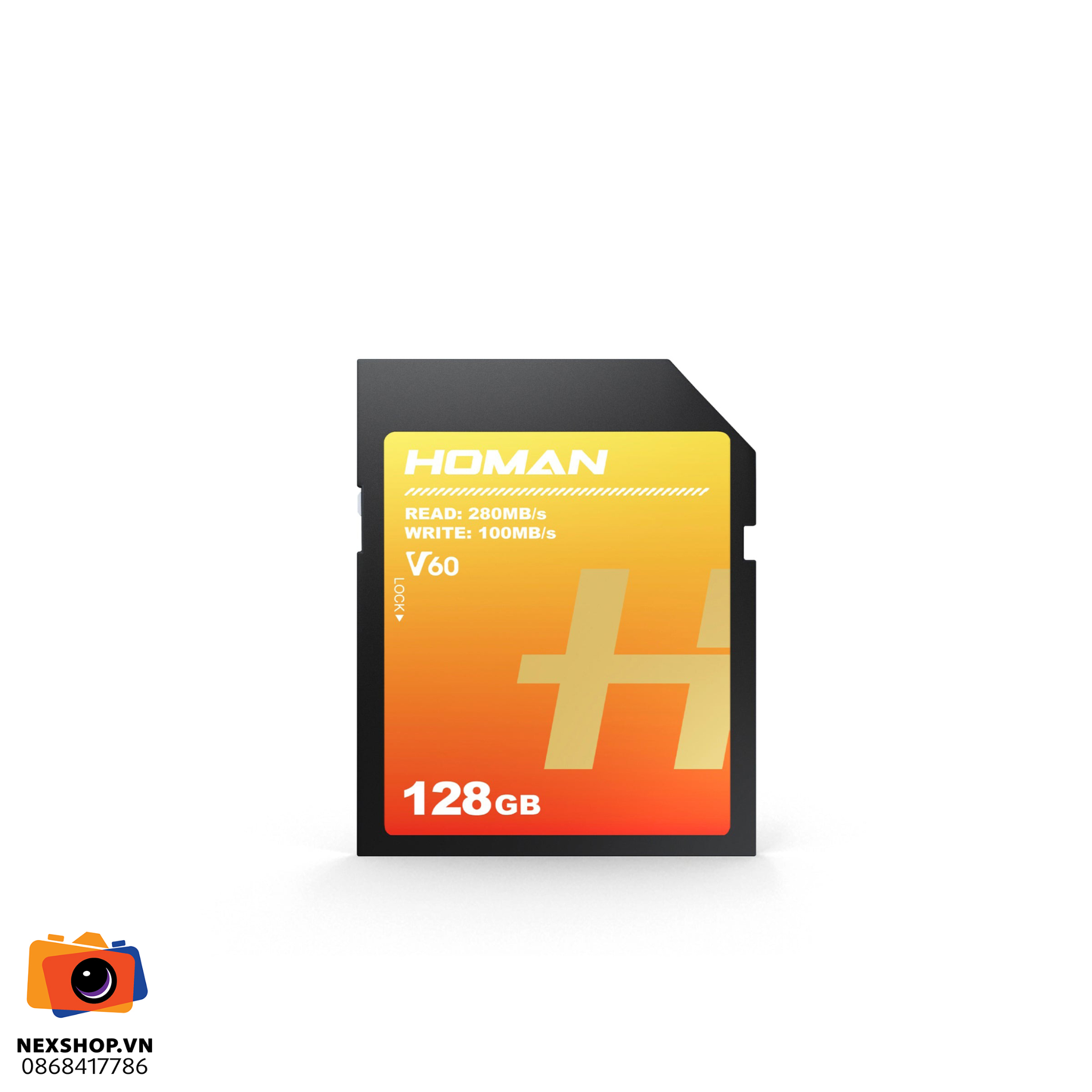 Thẻ nhớ HOMAN UHS-II SD Card V60 128GB