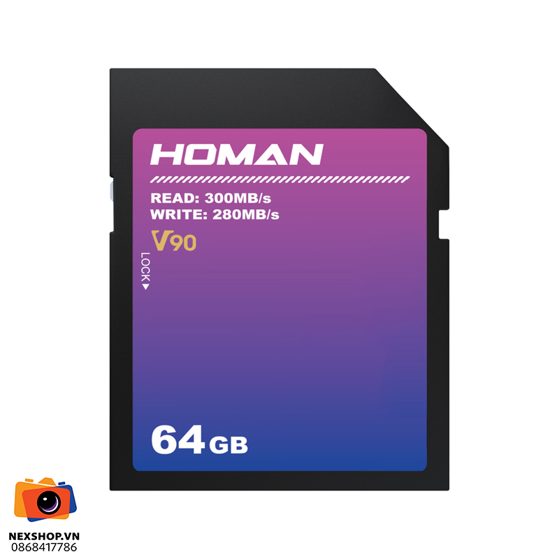 Thẻ nhớ HOMAN UHS-II SD Card V90 64GB