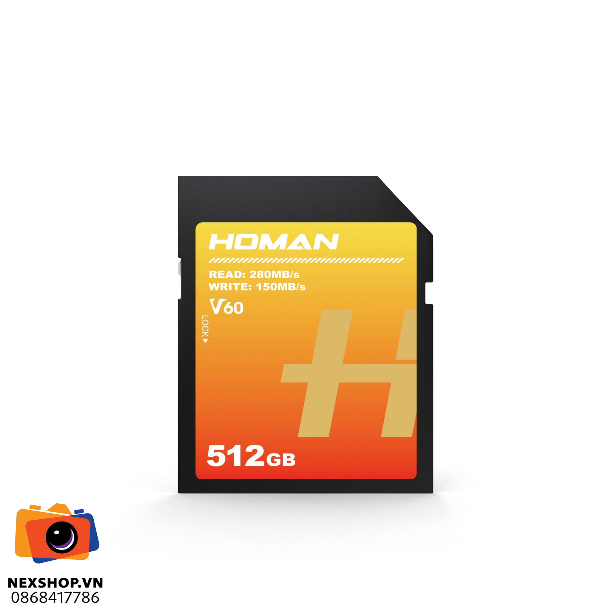 Thẻ nhớ HOMAN UHS-II SD Card V60 512GB