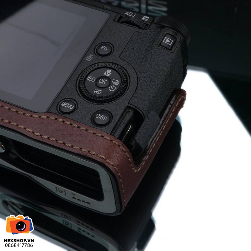 Bao da cho Ricoh GR III | Màu nâu | Chính hãng - khả năng kết nối thiết bị