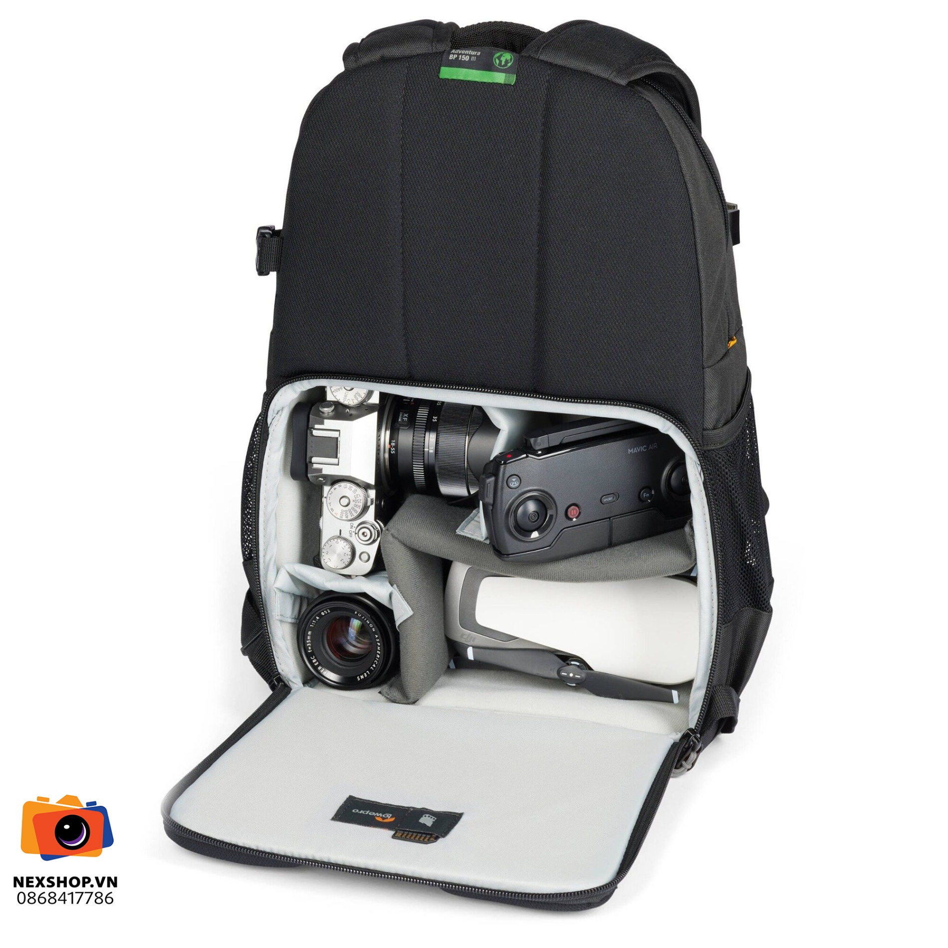 Ba lô máy ảnh Lowepro Adventura BP 150 III(Black)