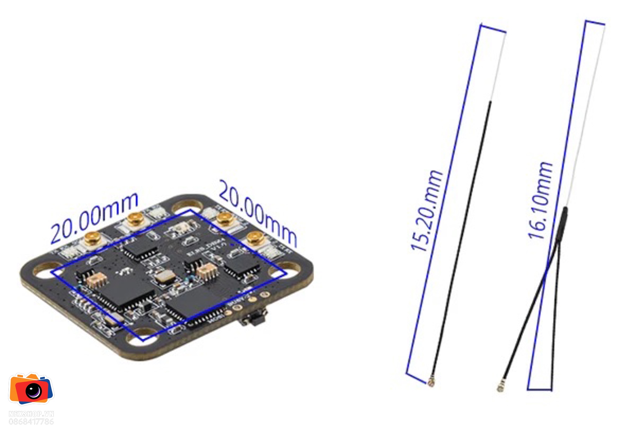 DBR4 Dual Band Xross Gemini ExpressLRS Receiver