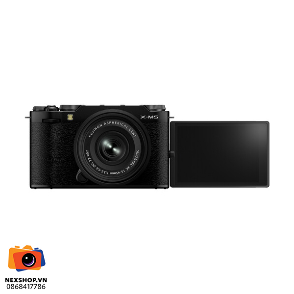 Máy ảnh Fujifilm X-M5 15-45mm F3.5-5.6 Đen | Chính hãng - khả năng kết nối thiết bị