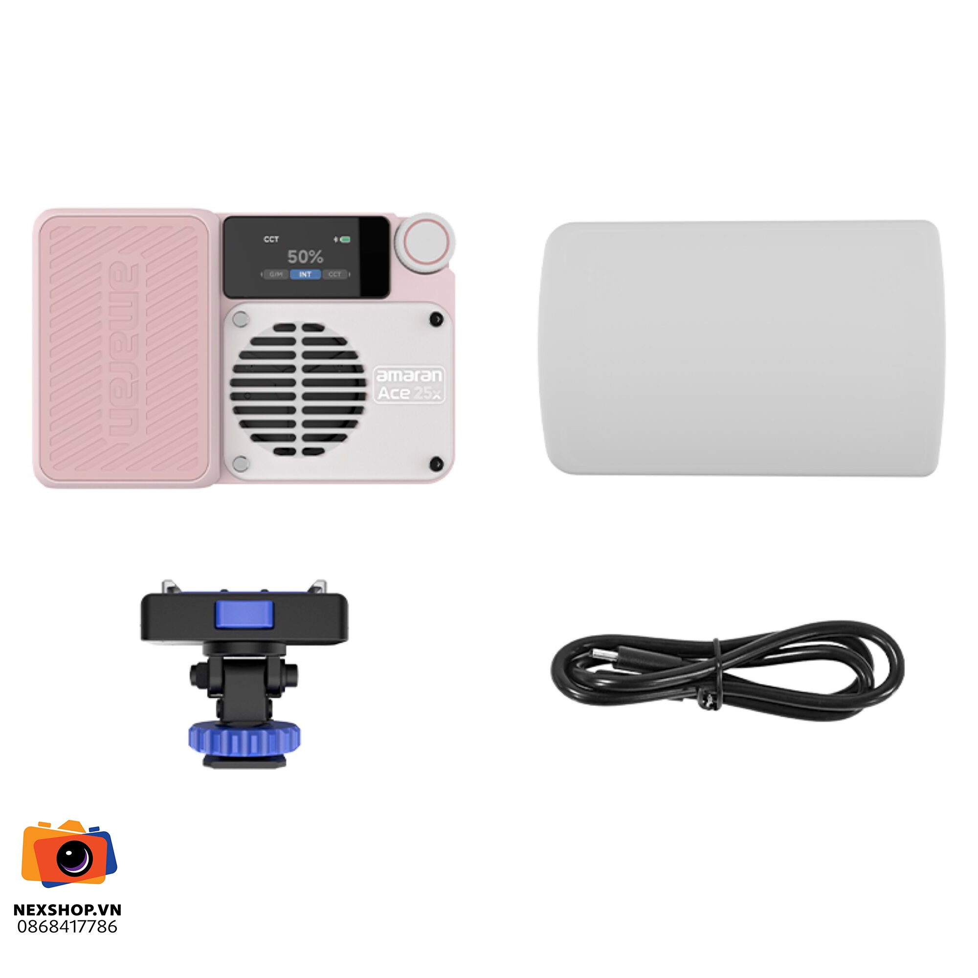 Đèn Amaran ACE 25x Bi-Color | Hồng | Chính hãng Aputure - thiết kế và phụ kiện