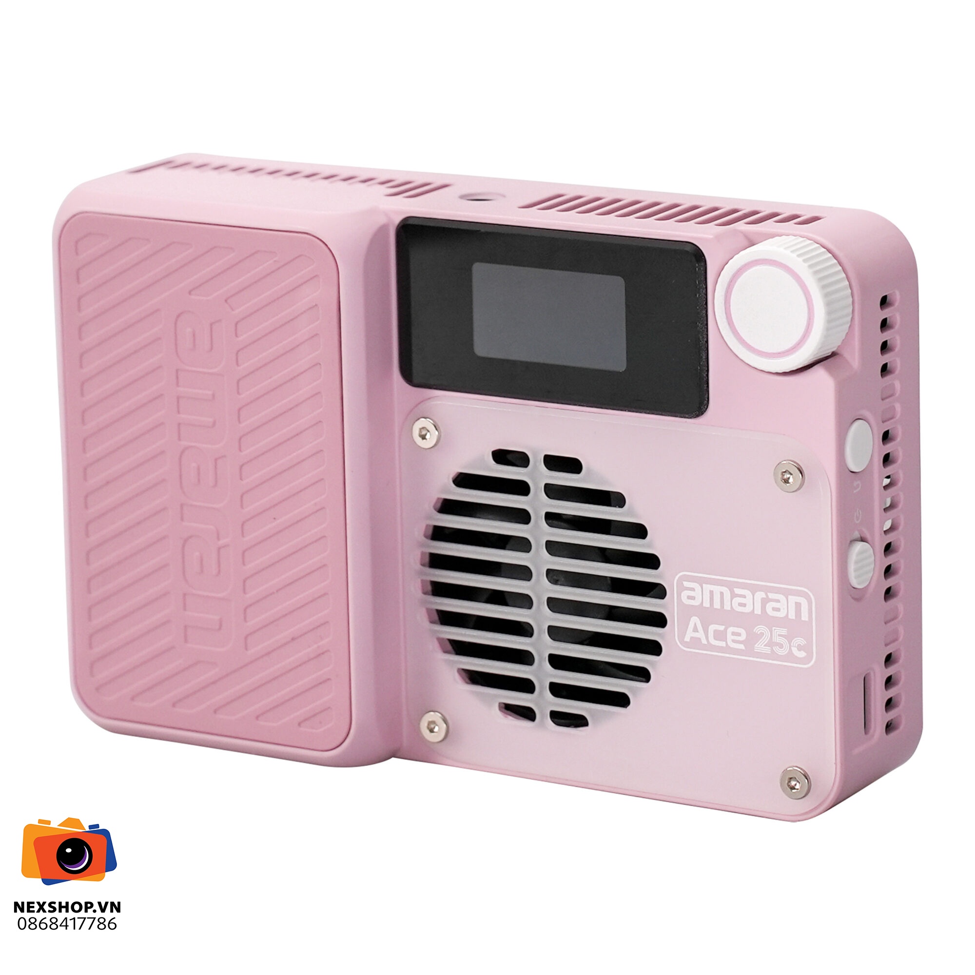 Đèn Amaran ACE 25c Colorful Light | Hồng | Chính hãng Aputure - cấu hình hộp sạc