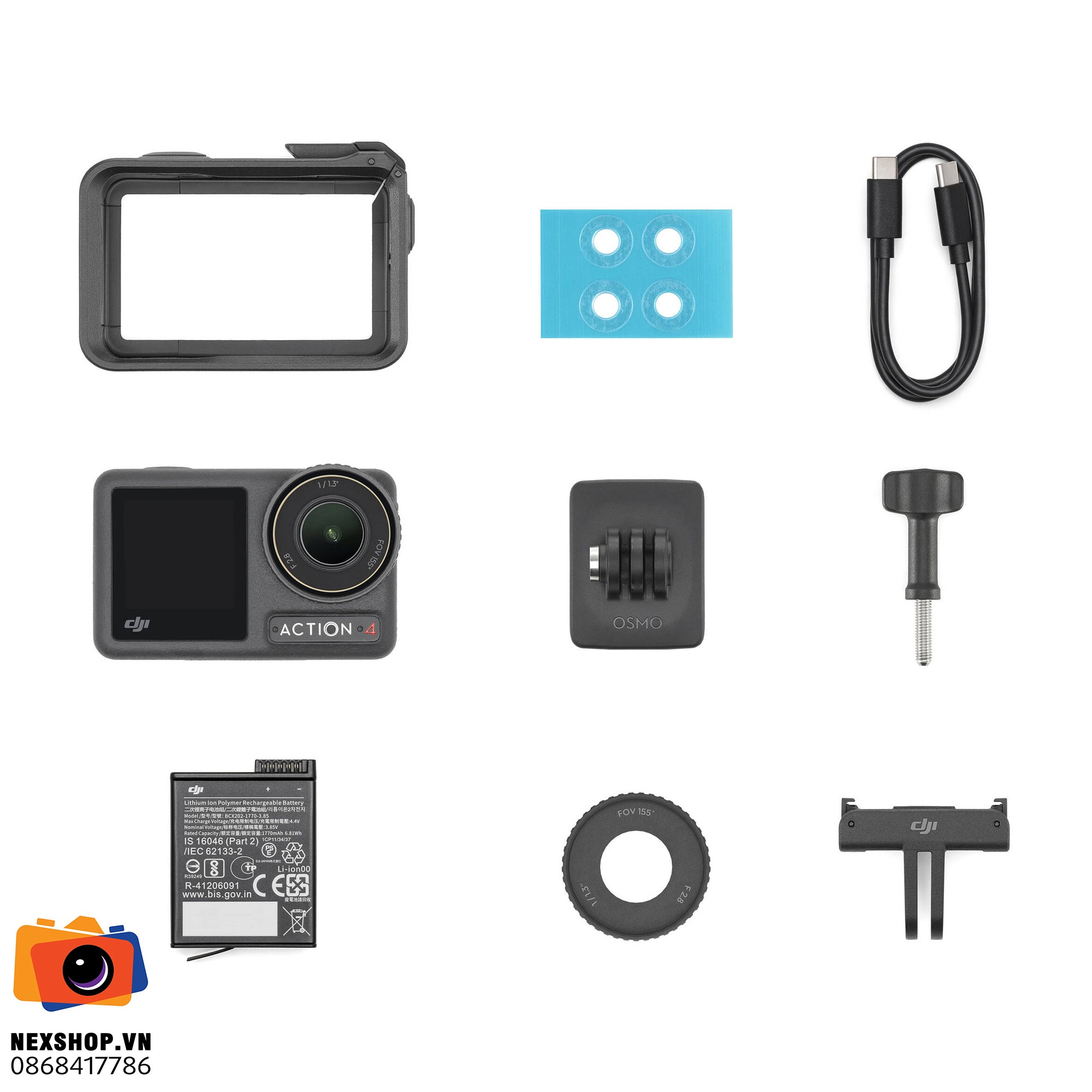 DJI Osmo Action 4 Standard Combo Chính hãng