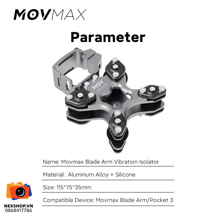 MOVMAX Vibration Isolator for Blade Arm