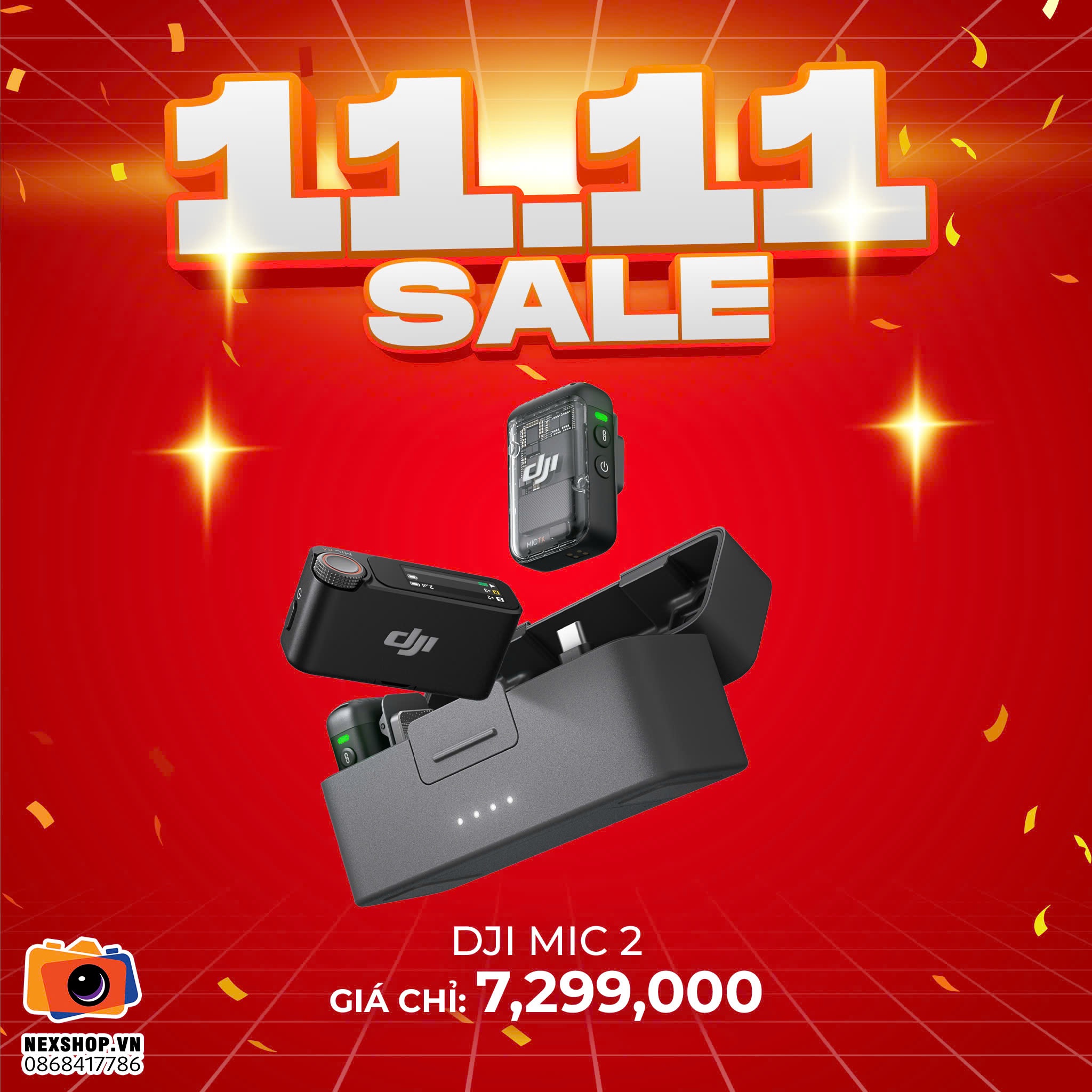 Micro DJI Mic 2 Bản Đôi | Chính Hãng, Chất Lượng Cao - cấu hình hộp sạc
