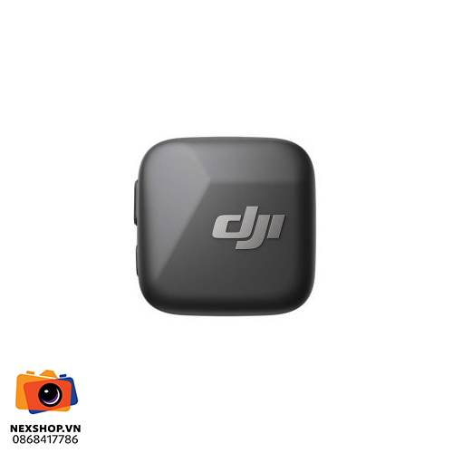 Micro DJI Mic Mini (2 TX + 1 RX + Charging Case) | Chính hãng - mặt sau và phụ kiện đi kèm