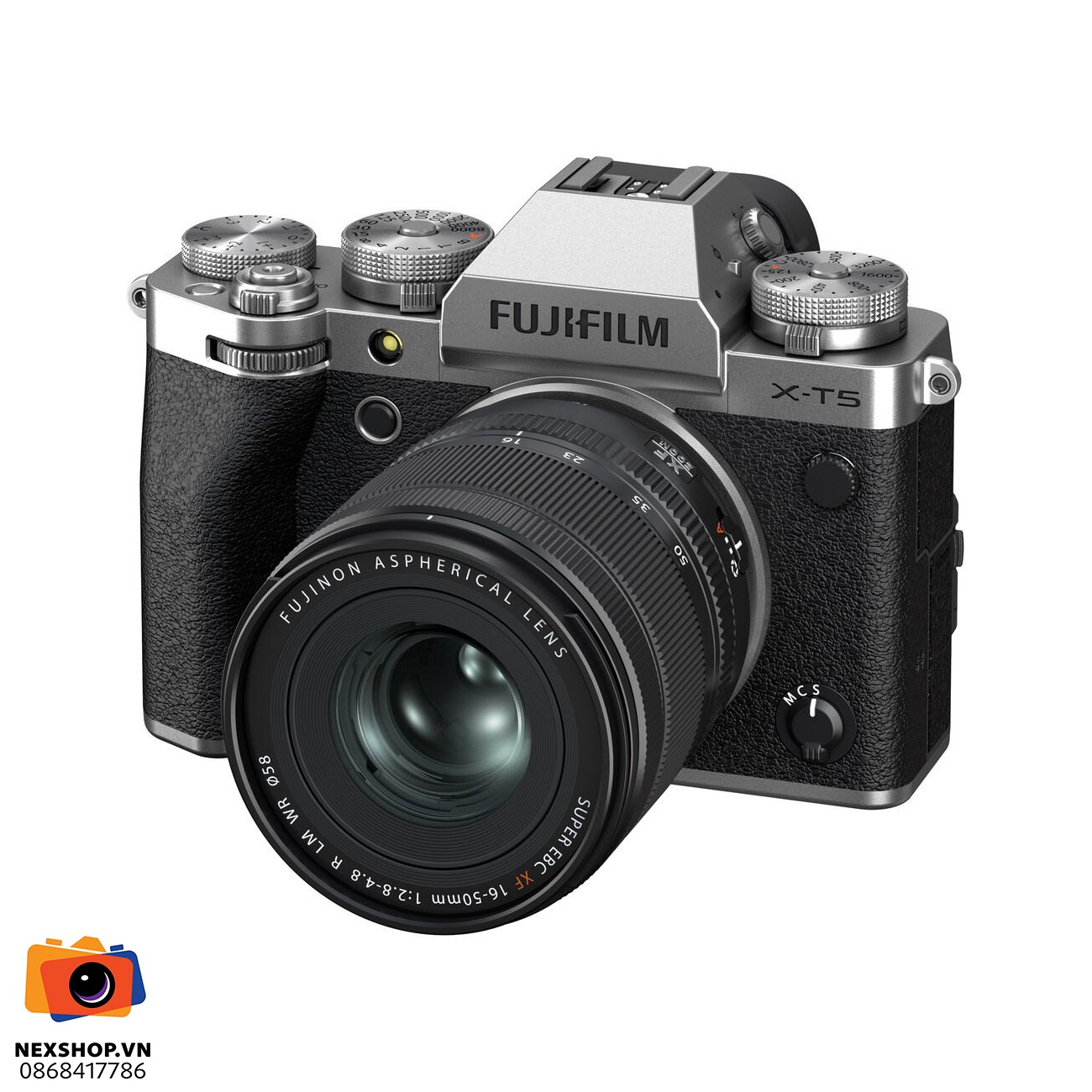 Máy ảnh Fujifilm X-T5 16-50mm Kit | Màu Bạc | Hàng chính hãng