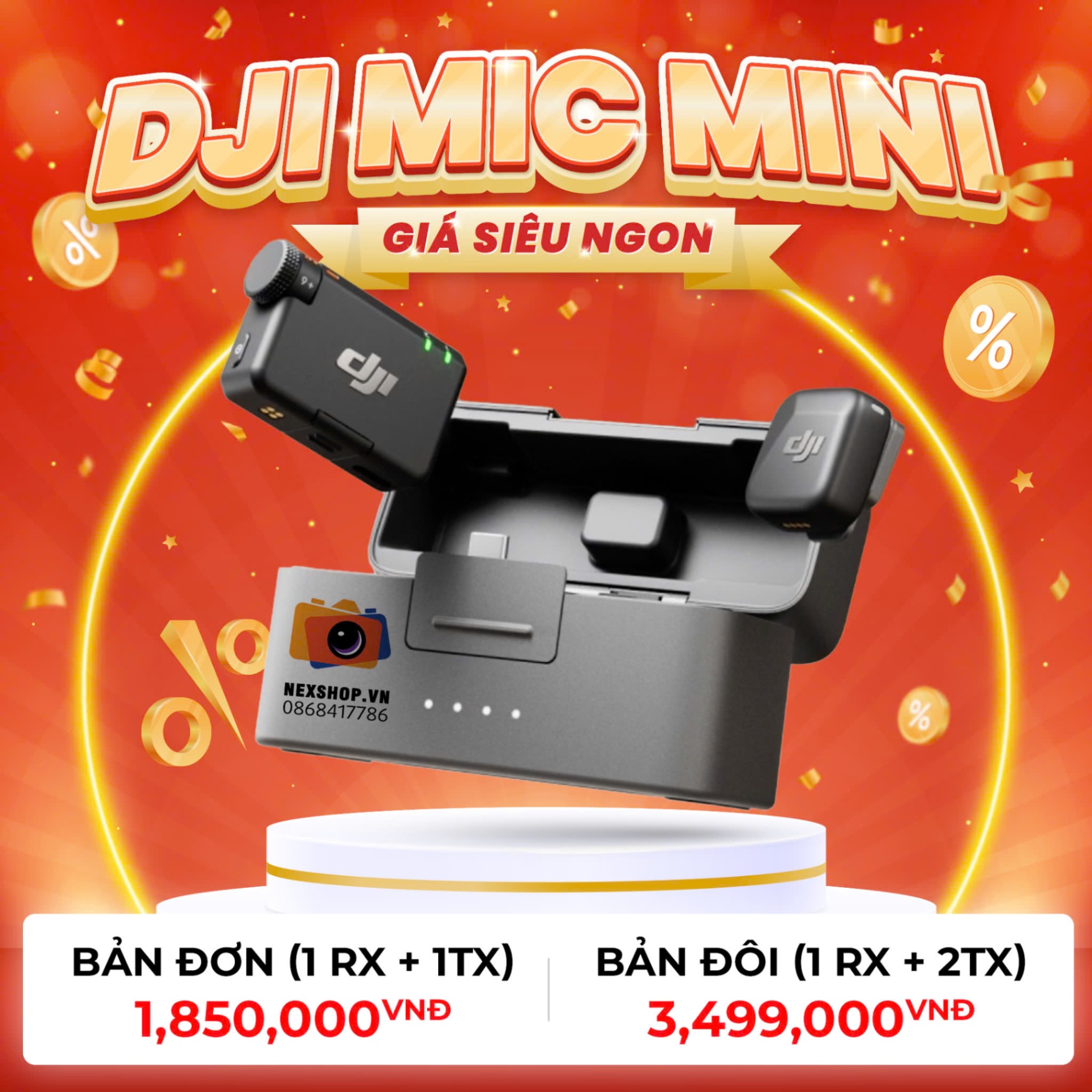 Thuê DJI Mic Mini Bản Đôi | Âm thanh chuyên nghiệp - thiết kế và hoàn thiện