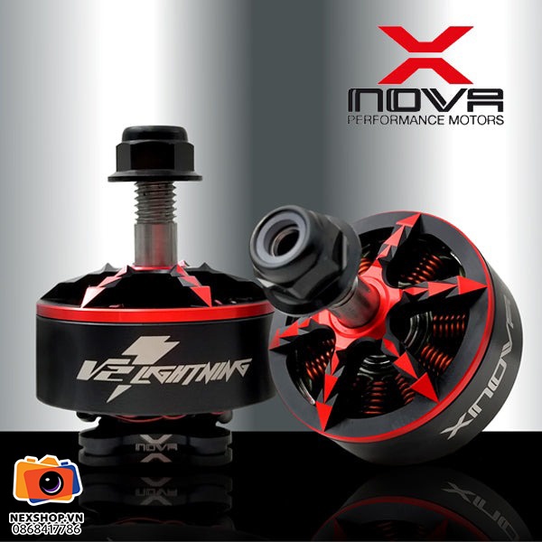 Động cơ không chổi than X-NOVA Lightning V2N 2208-1900KV FPV 4 Motors Racing Combo