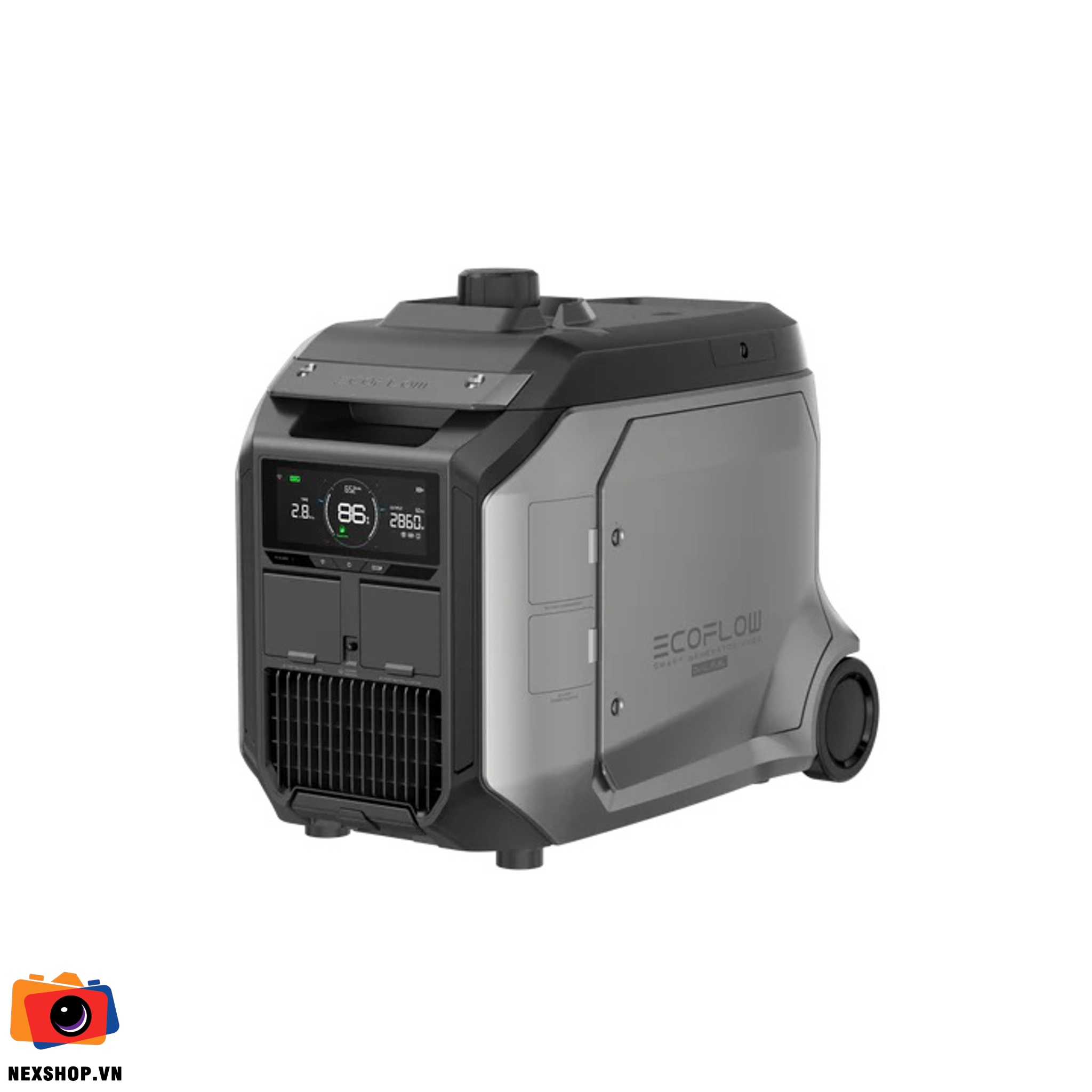 Máy phát điện EcoFlow Smart Generator 4000 (Nhiên liệu kép) | Chí - mặt sau và phụ kiện đi kèm