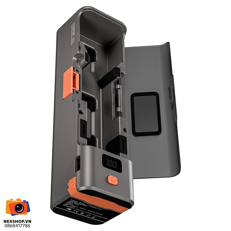 STARTRC Fast Charging Case for DJI OSMO Pocket 39000mAh LCD | Chí - mặt sau và phụ kiện đi kèm