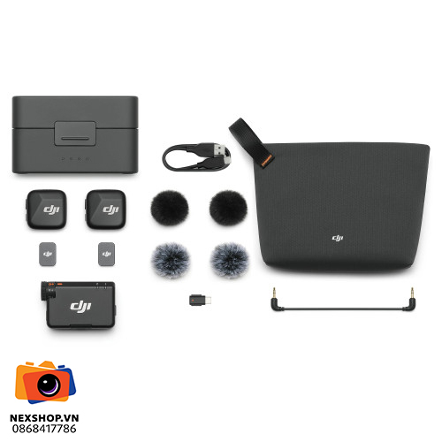 Micro DJI Mic Mini (2 TX + 1 RX + Charging Case) | Chính hãng - thiết kế và phụ kiện