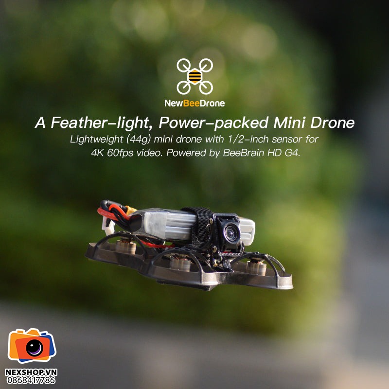 NewBeeDrone AcroBee75 HD O4 Pusher BNF with DJI O4