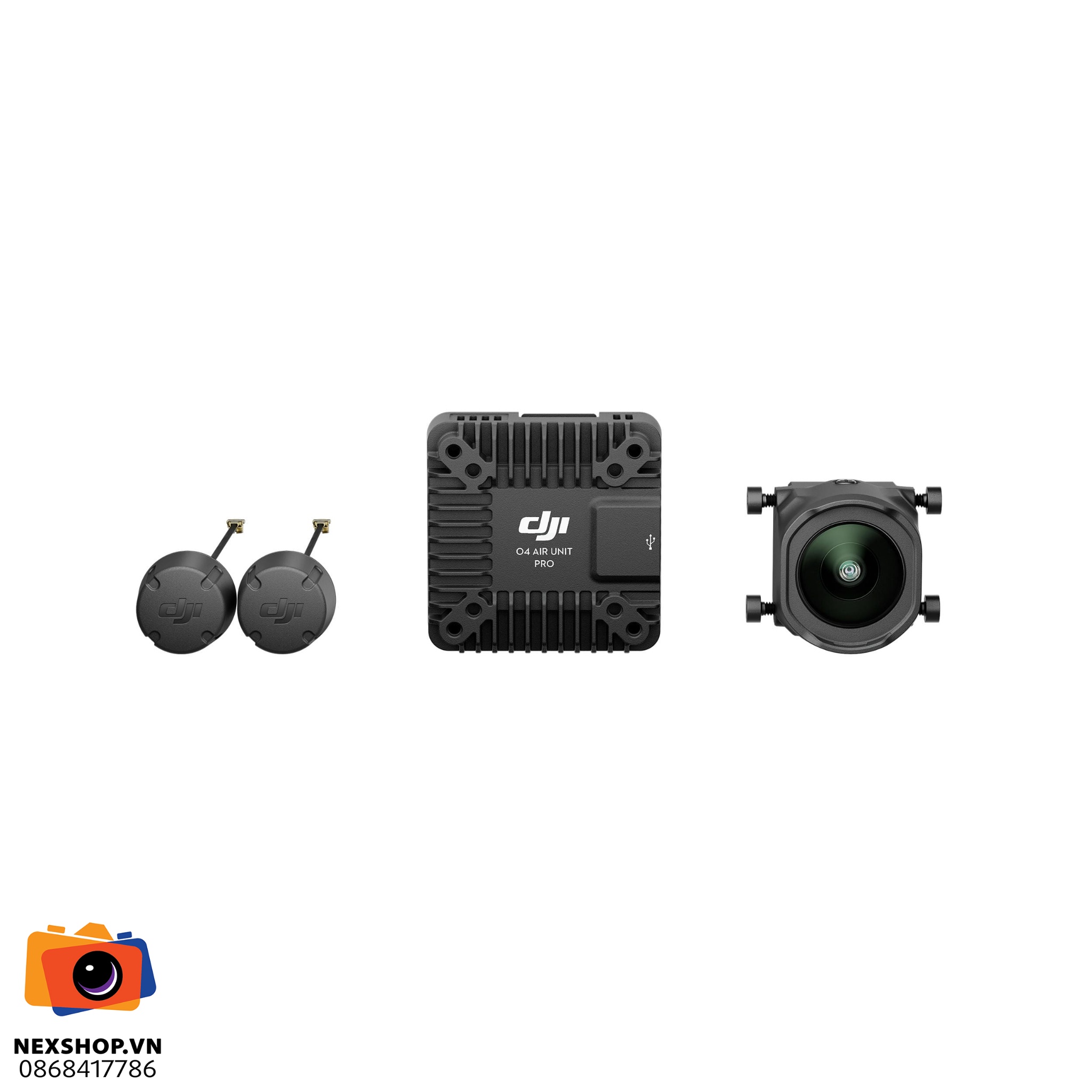 DJI AirUnit O4 Pro | Ống kính chính hãng, chất lượng cao - cấu hình hộp sạc
