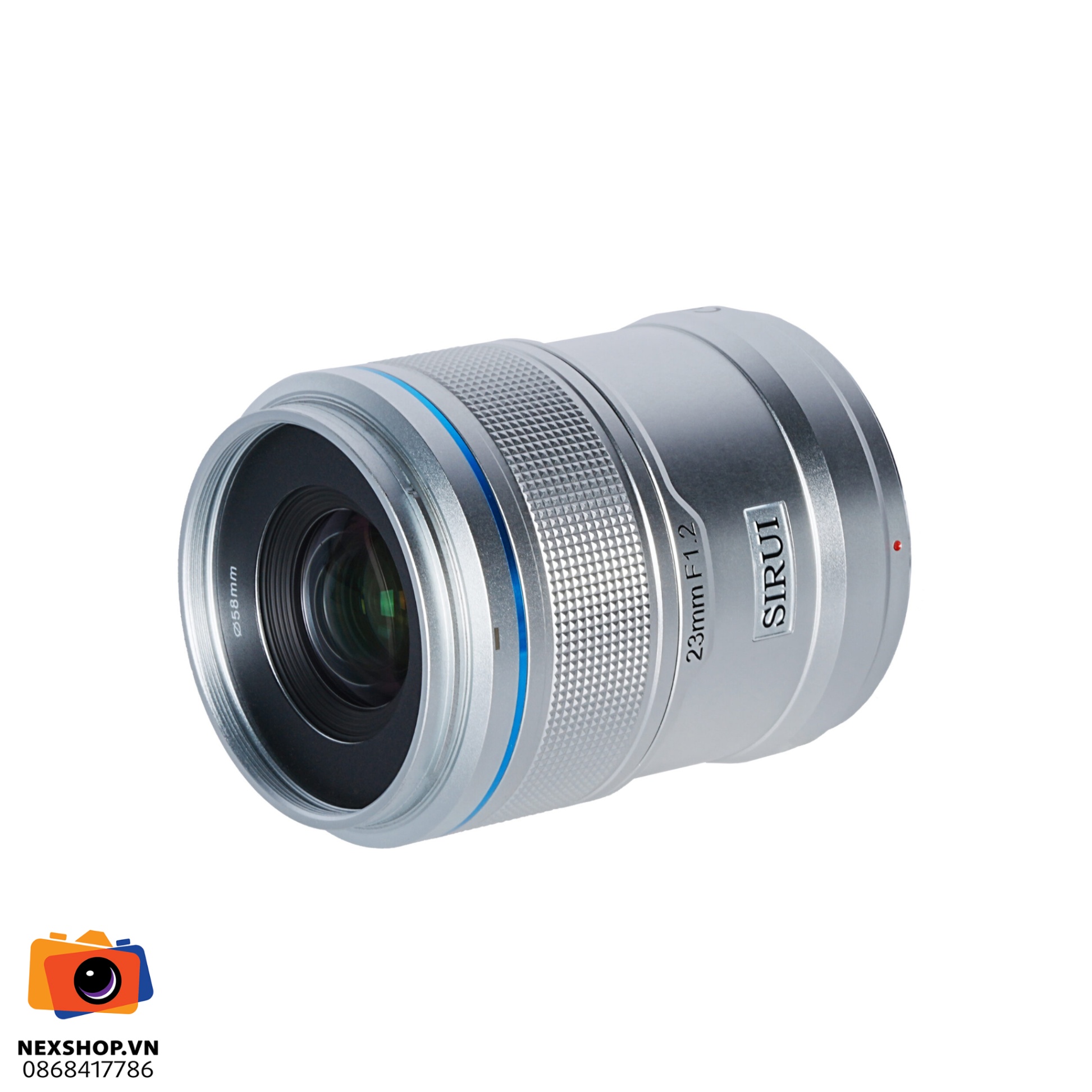 Ống kính AF SIRUI Sniper 23mm F1.2 for Sony E (APS-C) | Bạc | Chính hãng