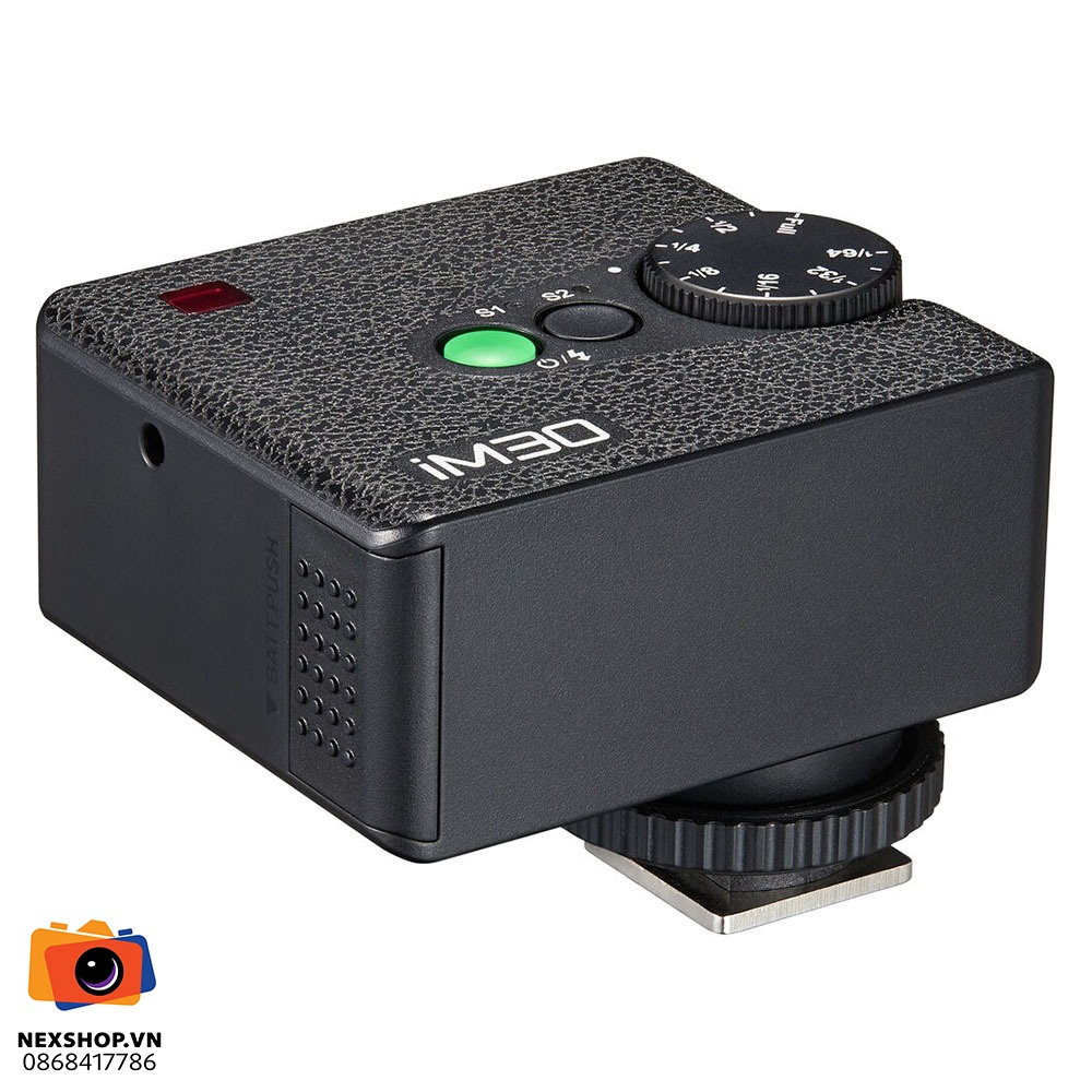 Đèn Flash mini Godox iM30 | Chính hãng, nhỏ gọn, đa năng - mặt sau và phụ kiện đi kèm