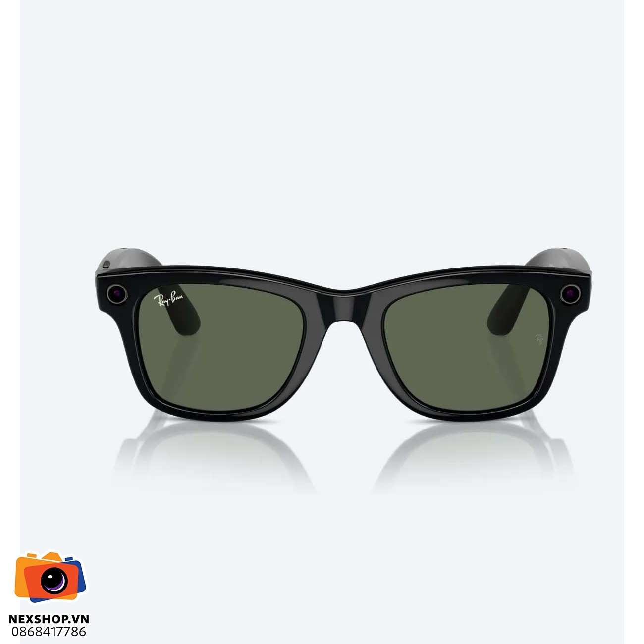 Kính thông minh Ray Ban Meta Glassses – Wayfarer thế hệ 2 | Shiny Black/Green