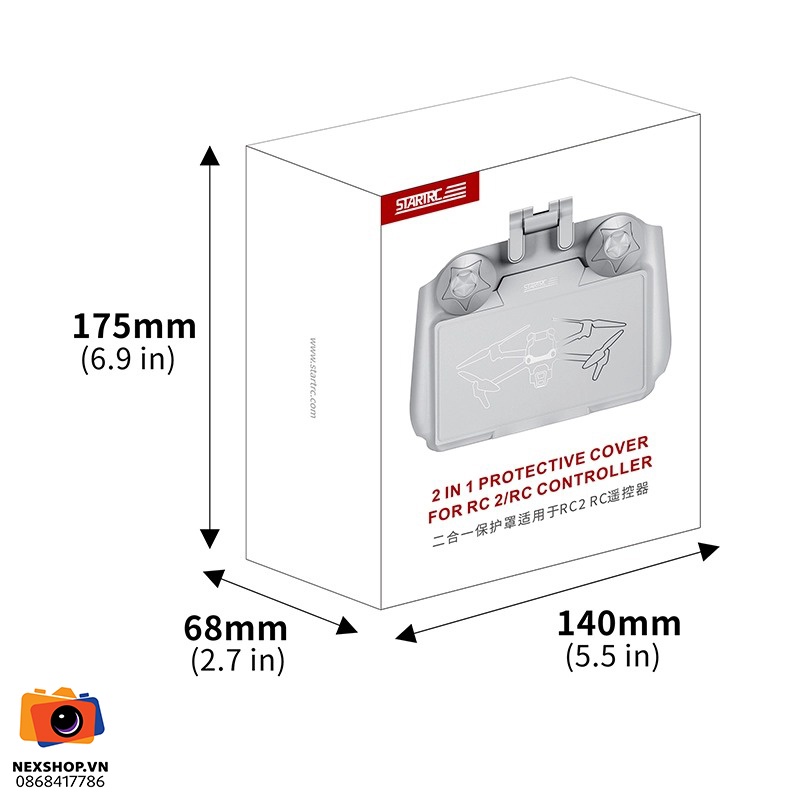 STARTRC Updated 2-in-1 Sun Hood and Screen Protector for DJI RC 2/ DJI RC