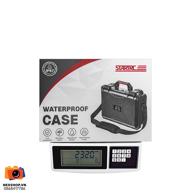 Case Chống Nước DJI Flip Fly More Combo | STARTRC | Chính hãng - mặt sau và phụ kiện đi kèm
