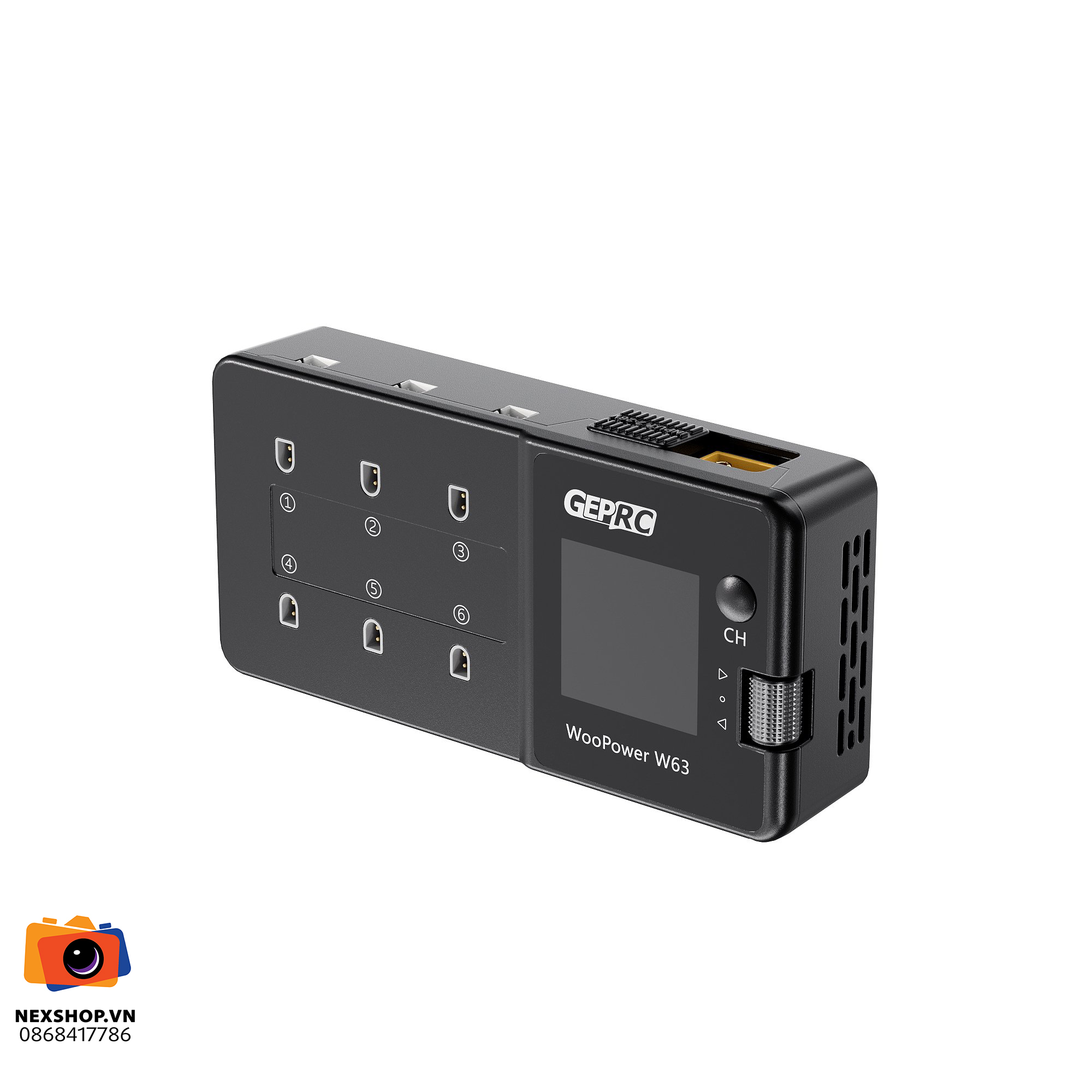 GEPRC WooPower W63 1S Charger | Sạc Nhanh Chính Hãng - khả năng kết nối thiết bị