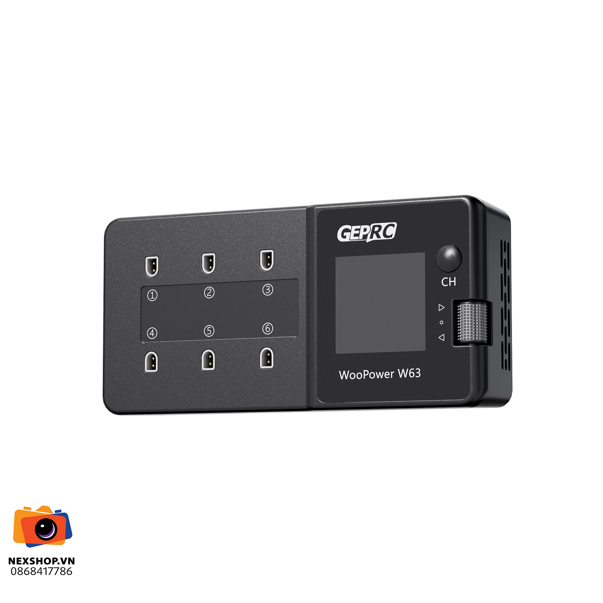 GEPRC WooPower W63 1S Charger | Sạc Nhanh Chính Hãng - cấu hình hộp sạc