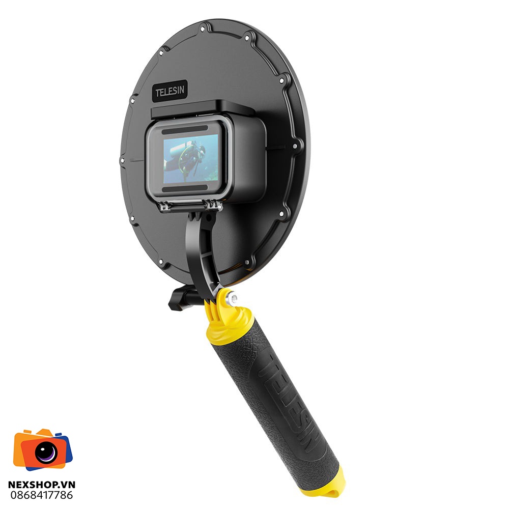 TELESIN Dome Port for DJI ACTION 3/4/5 | Chính hãng, nhập khẩu - mặt sau và phụ kiện đi kèm