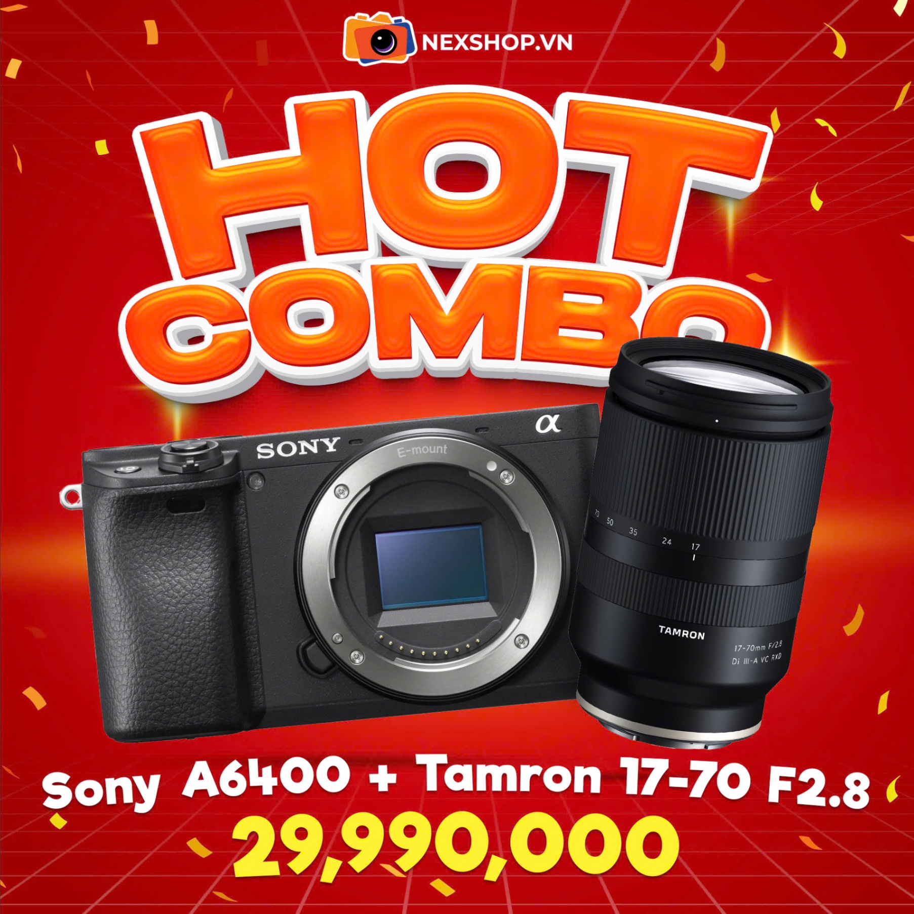 Sony A6400 | KIT 16-50 Đen | Chính hãng | SonyVN | Bảo hành 2 năm