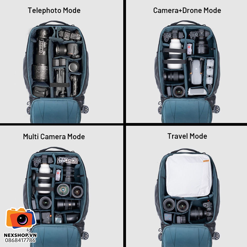 Balo máy ảnh PGYTECH Roller Camera | 30L | Chính hãng